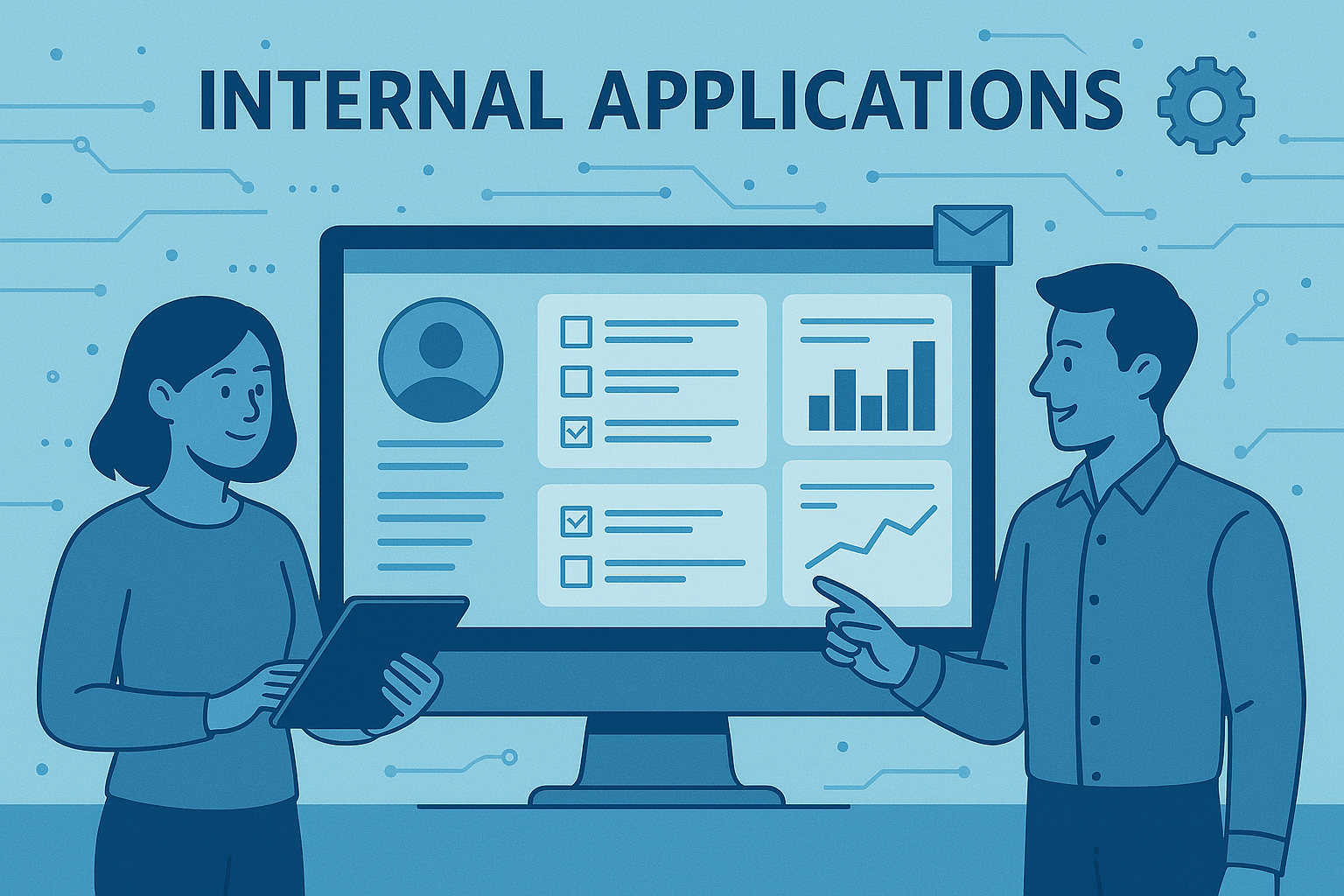 Internal Applications & Tools services — analytics and business intelligence dashboard by Iseyon Analytics showing data insights and reporting capabilities