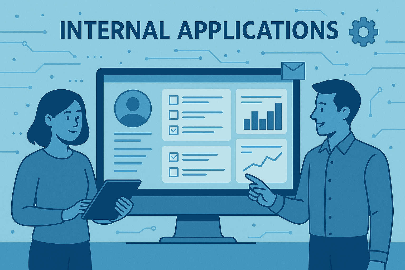Internal Applications & Tools services - analytics and business intelligence dashboard by Iseyon Analytics showing data insights and reporting capabilities